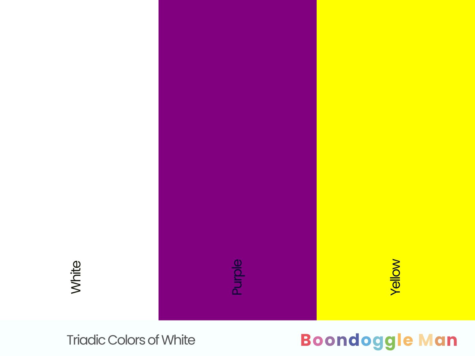 Triadic Colors of White