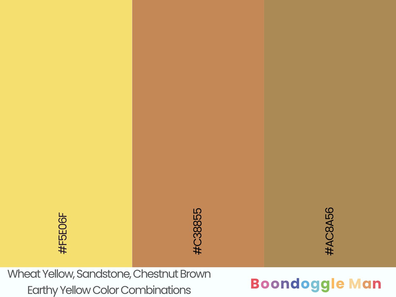 Wheat Yellow, Sandstone, Chestnut Brown