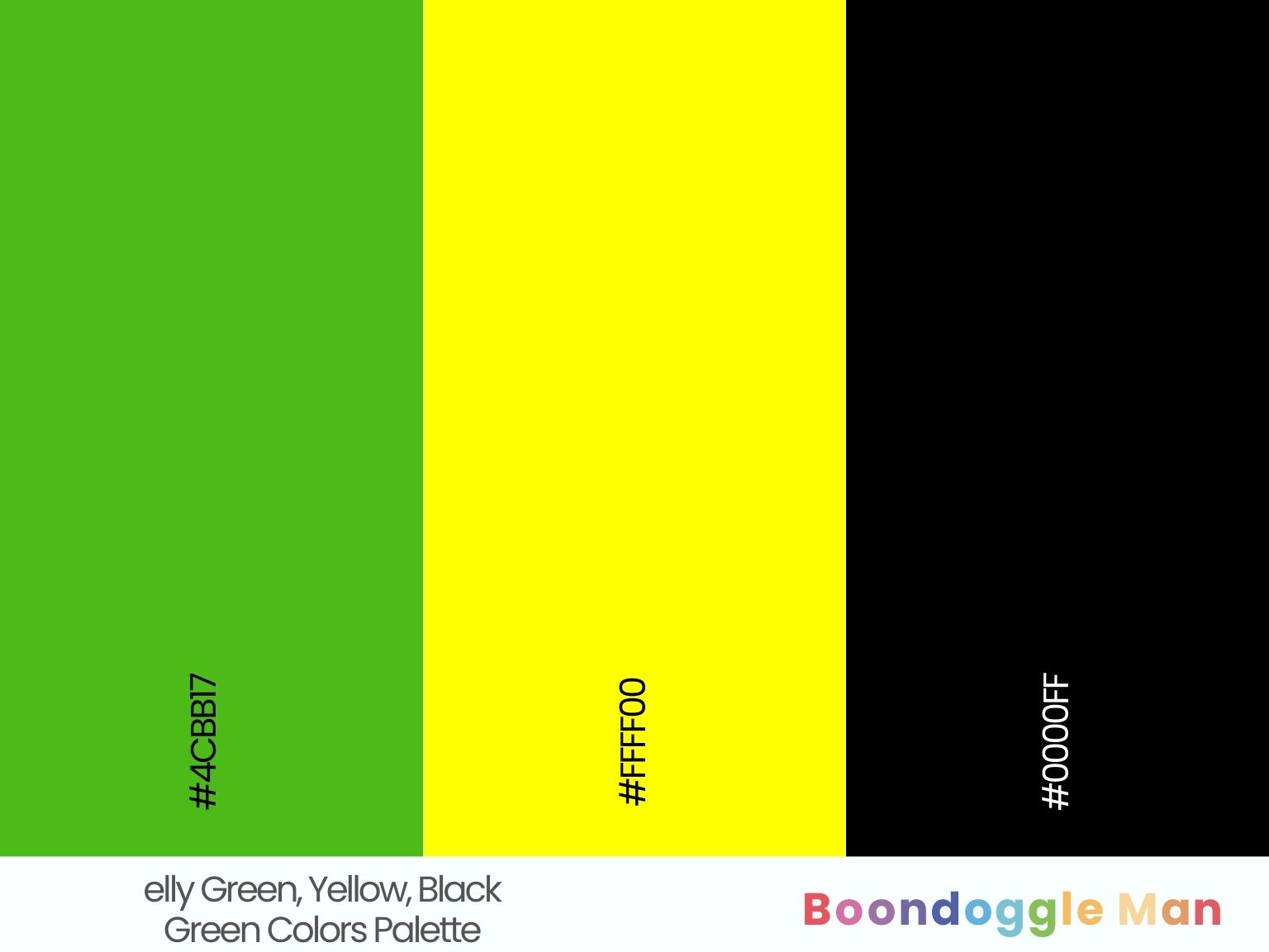 elly Green, Yellow, Black