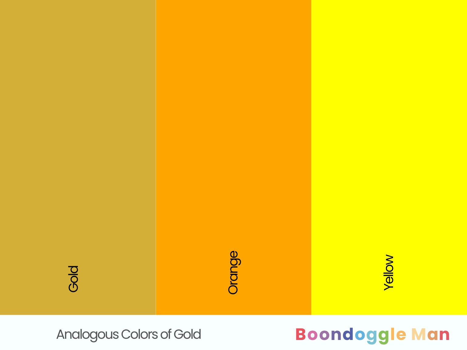 Analogous Colors of Gold
