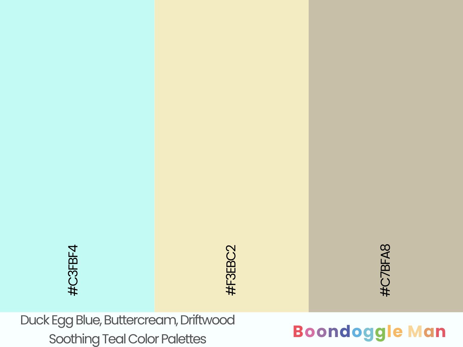 Duck Egg Blue, Buttercream, Driftwood