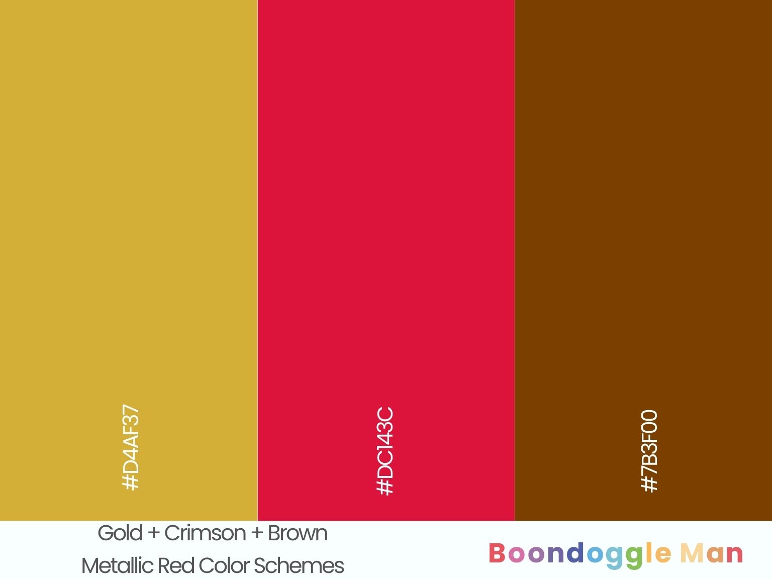 Gold + Crimson + Brown
