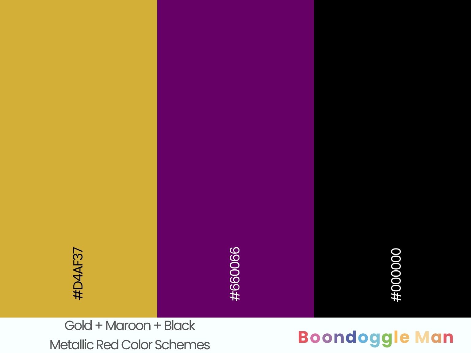 Gold + Maroon + Black