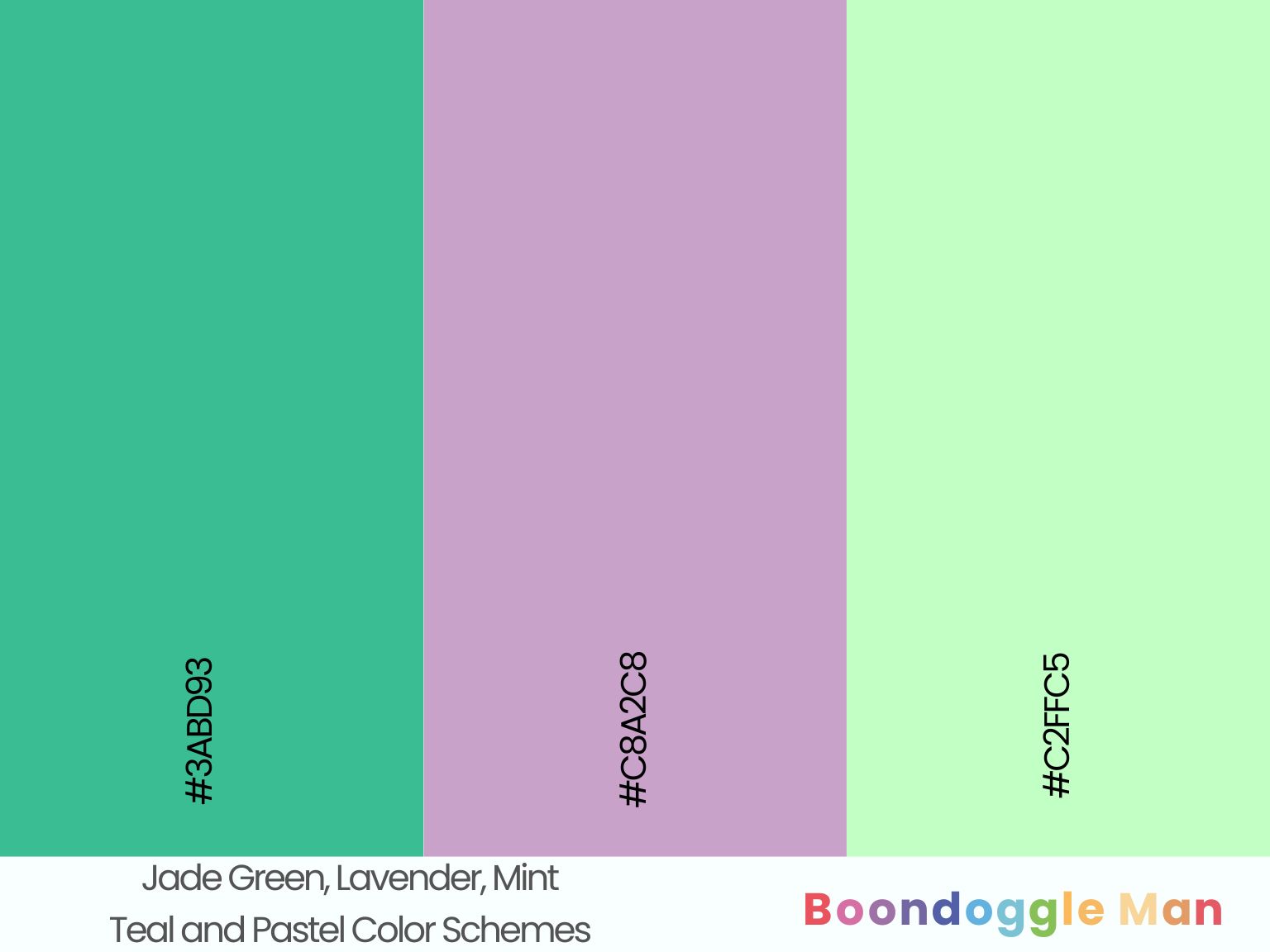 Jade Green, Lavender, Mint