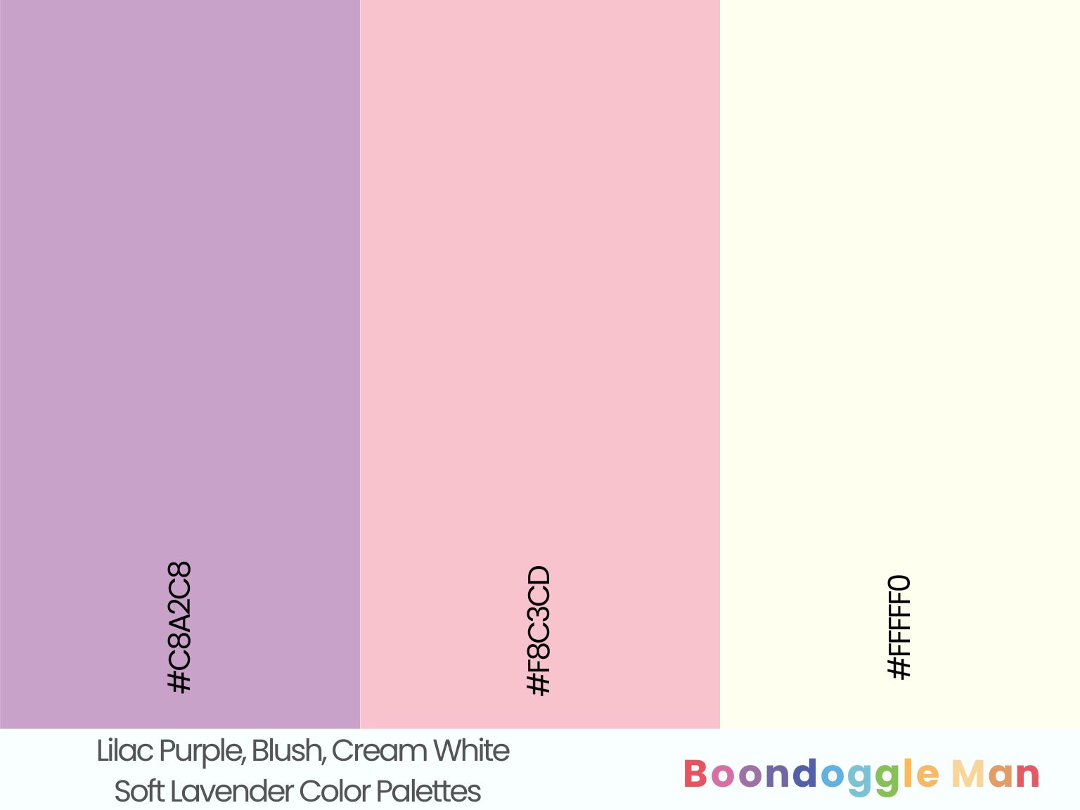 Lilac Purple, Blush, Cream White