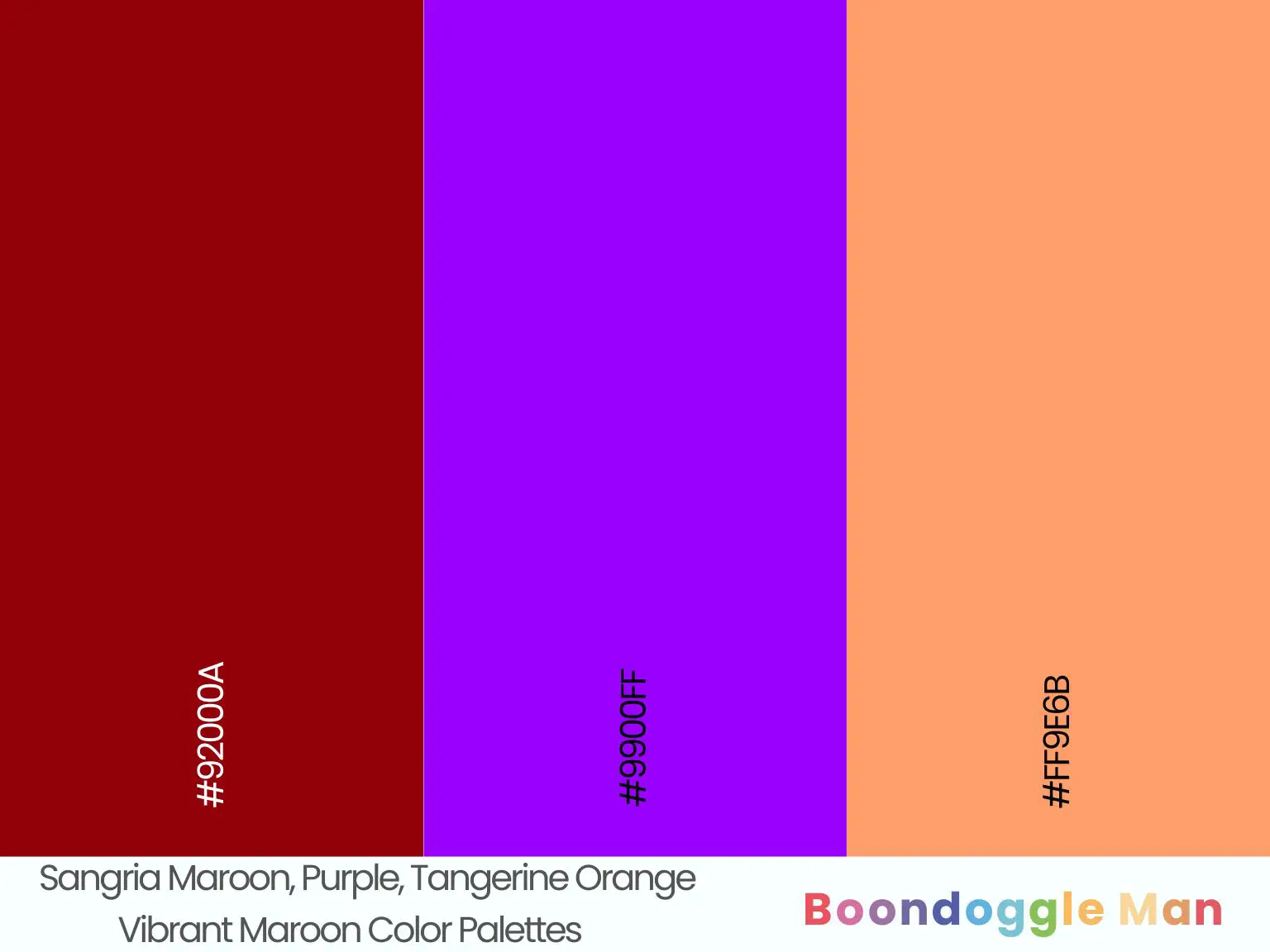 Sangria Maroon, Purple, Tangerine Orange