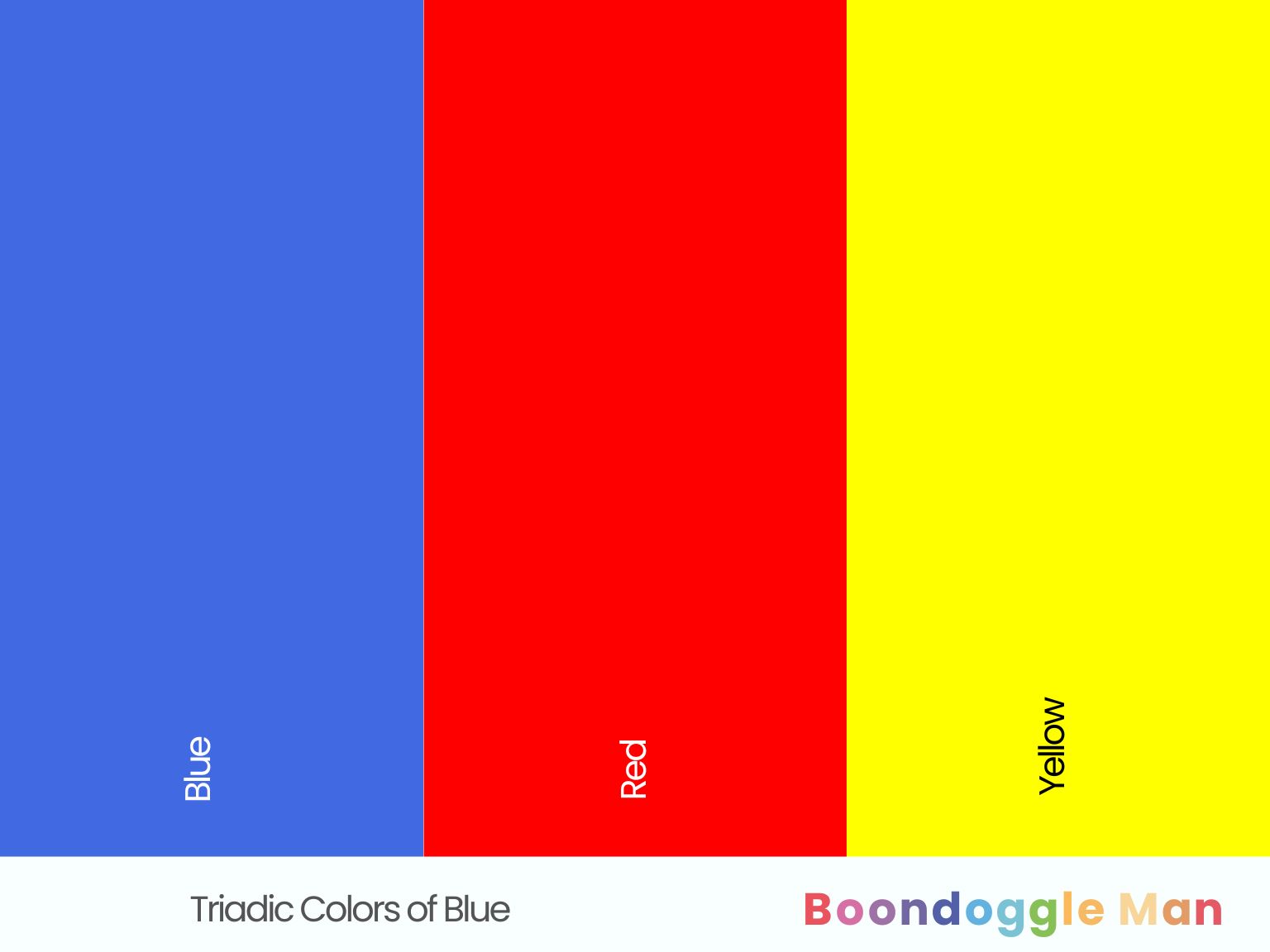 Triadic Colors of Blue