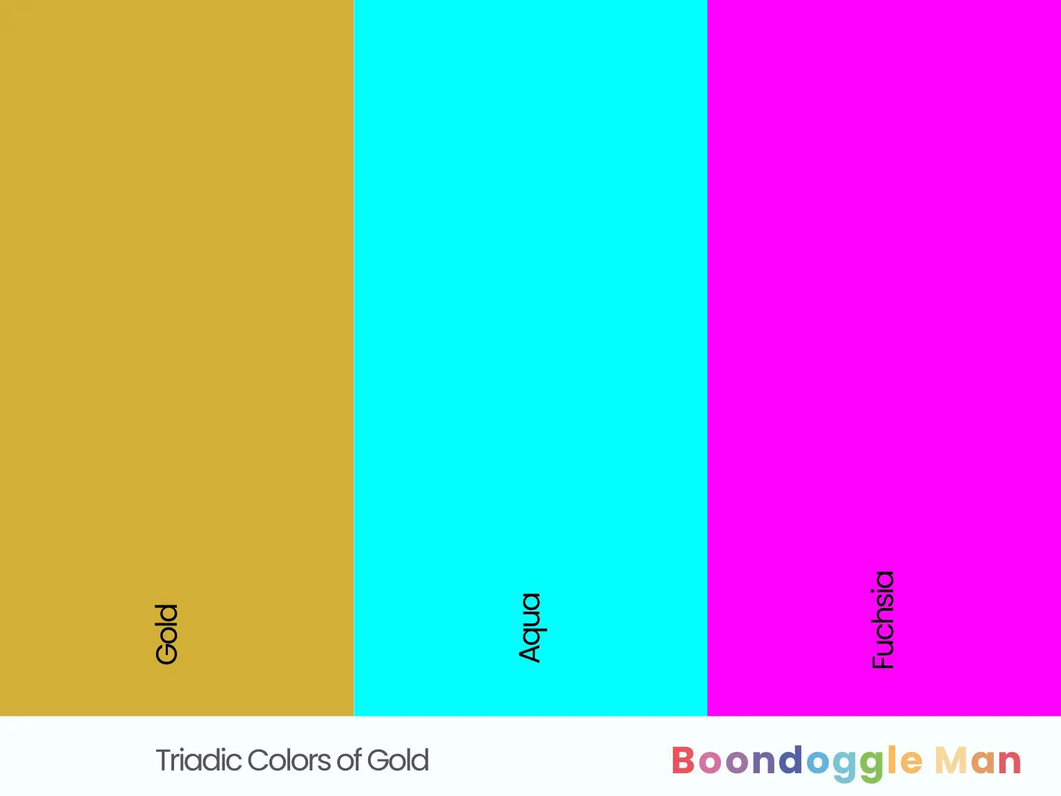 Triadic Colors of Gold