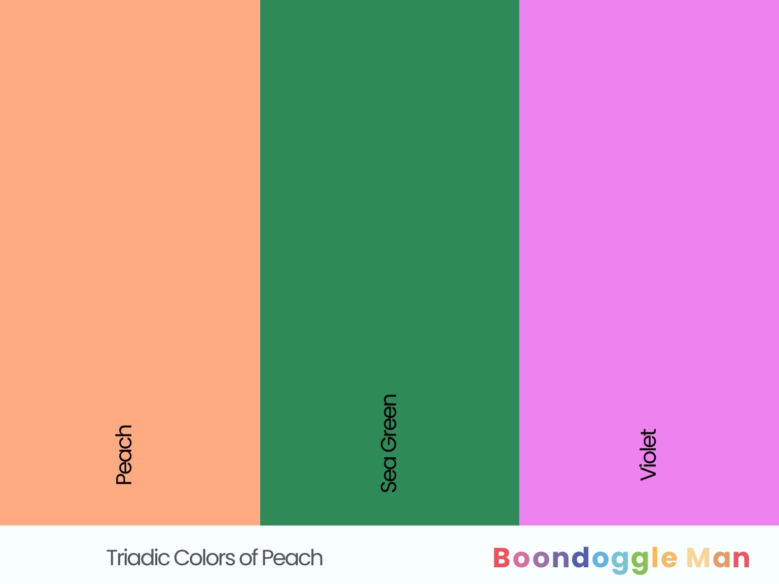 Triadic Colors of Peach