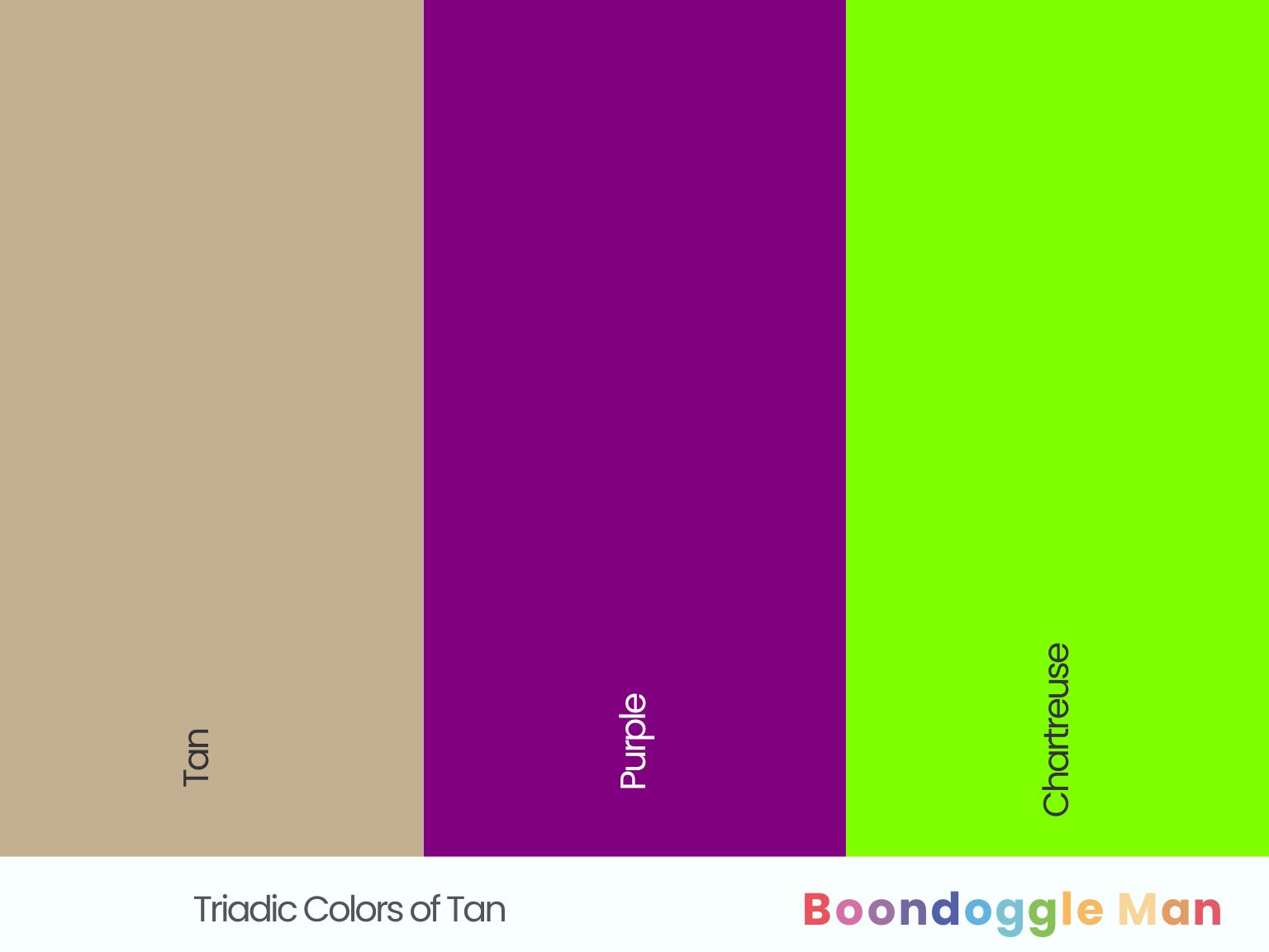 Triadic Colors of Tan