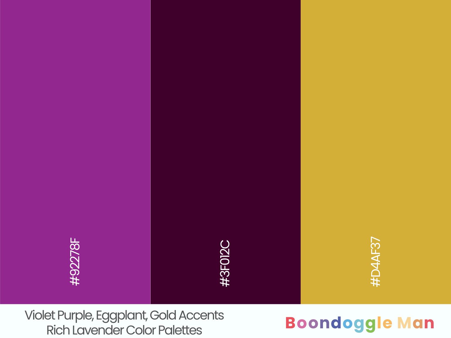 Violet Purple, Eggplant, Gold Accents