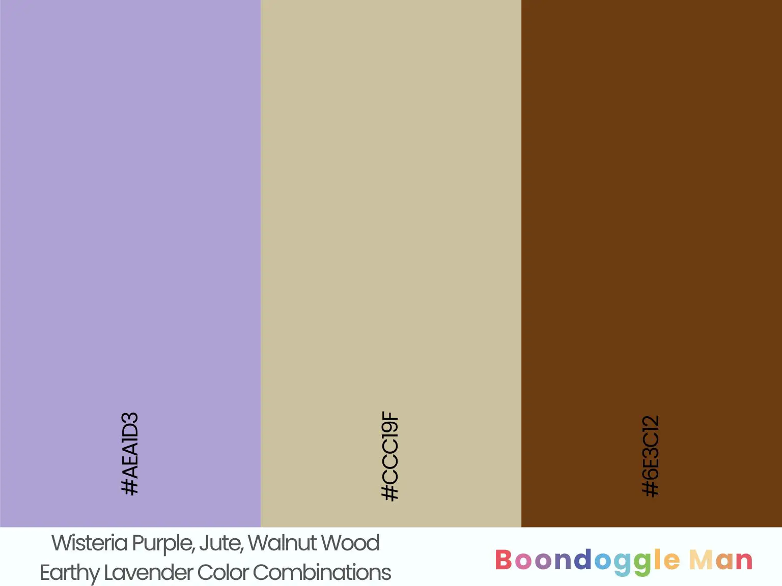Wisteria Purple, Jute, Walnut Wood